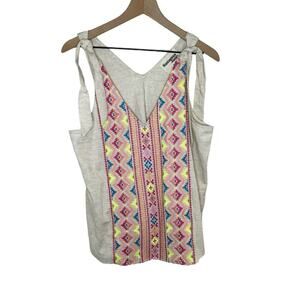 Savanna Jane Women’s Reva Tank Top Size Medium New With Tags Embroidered